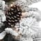 3.5ft. Pre-Lit Flocked Artificial Christmas Tree, Clear Lights